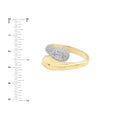 Teardrop Diamond Bypass Ring