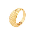 Two-Way Textured Dome Ring
