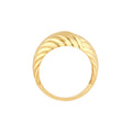 Two-Way Textured Dome Ring