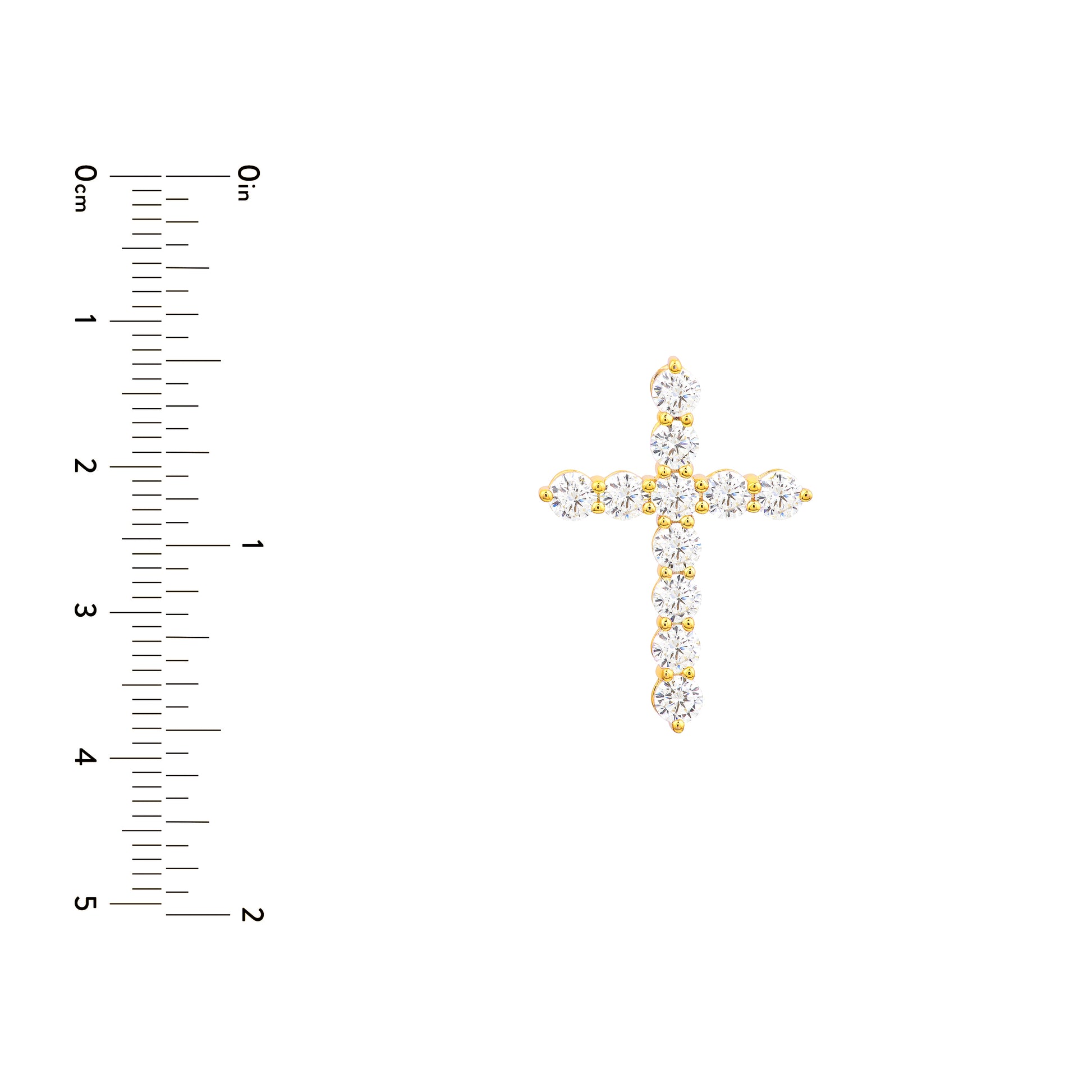 Diamond Cross Pendant (1-5/8tcw)