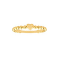 Heart Beaded Band Ring