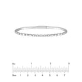 1/3tcw Alternating Diamond and Square Link Flex Bracelet