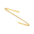 1/3tcw Alternating Diamond and Round Link Flex Bracelet