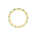1/2tcw Diamond & 1/2tcw Emerald Eternity Band