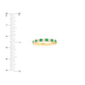 1/2tcw Diamond & 1/2tcw Emerald Eternity Band