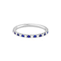 Diamond Sapphire Eternity Band (1/4tcw)