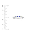 Diamond Sapphire Eternity Band (1/4tcw)