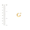 8mm ID Polished Open Hoop Earrings