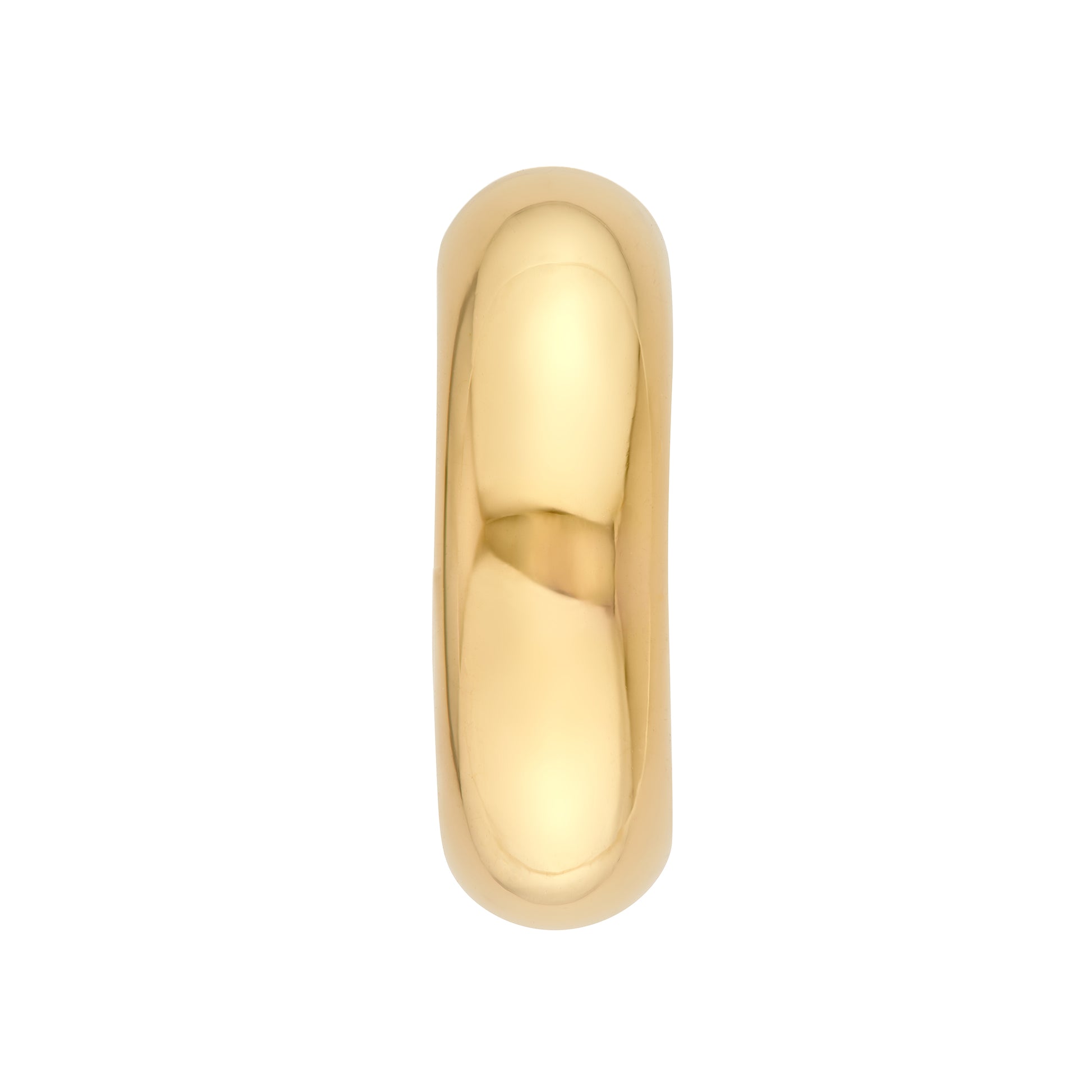 8 mm ID Polished Open Hoop Earrings
