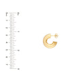 8 mm ID Polished Open Hoop Earrings