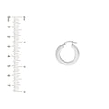 Triangular Tube Round Hoop Earrings