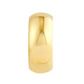 15mm D-Tube Round Hoop Earrings