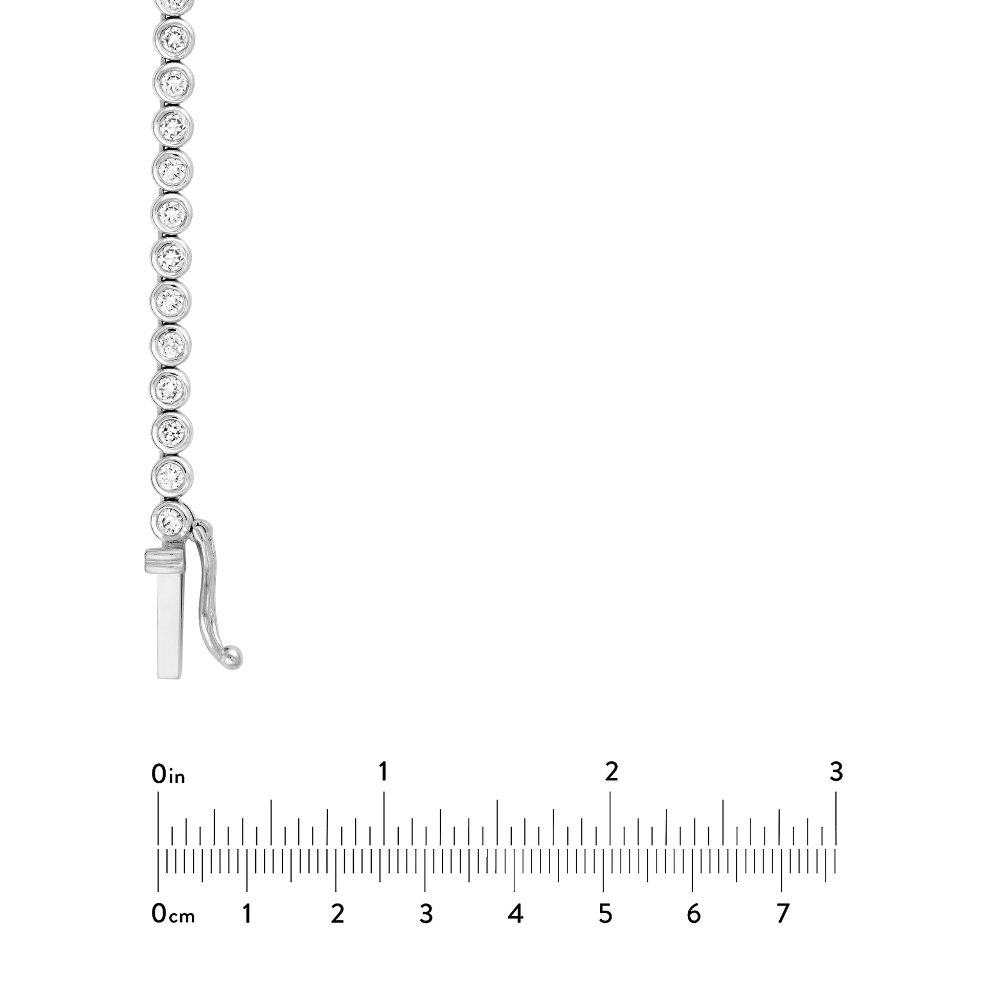 Bezel Set Diamond Necklace (4-1/6tcw)