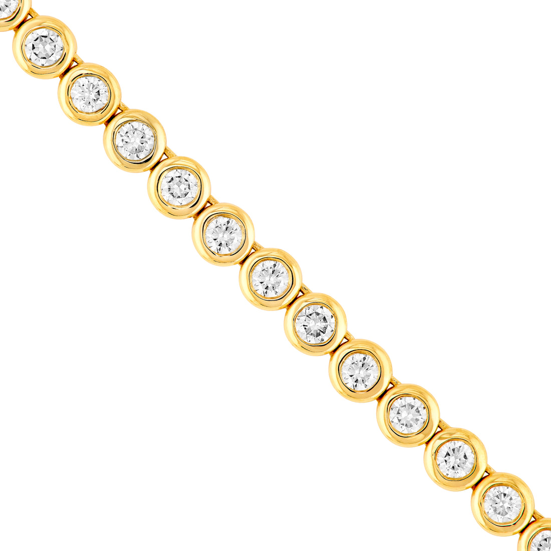 Bezel Set Diamond Necklace (4-1/6tcw)
