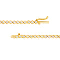 Bezel Set Diamond Necklace (4-1/6tcw)