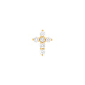 Diamond Cross Earrings (1/6tcw)