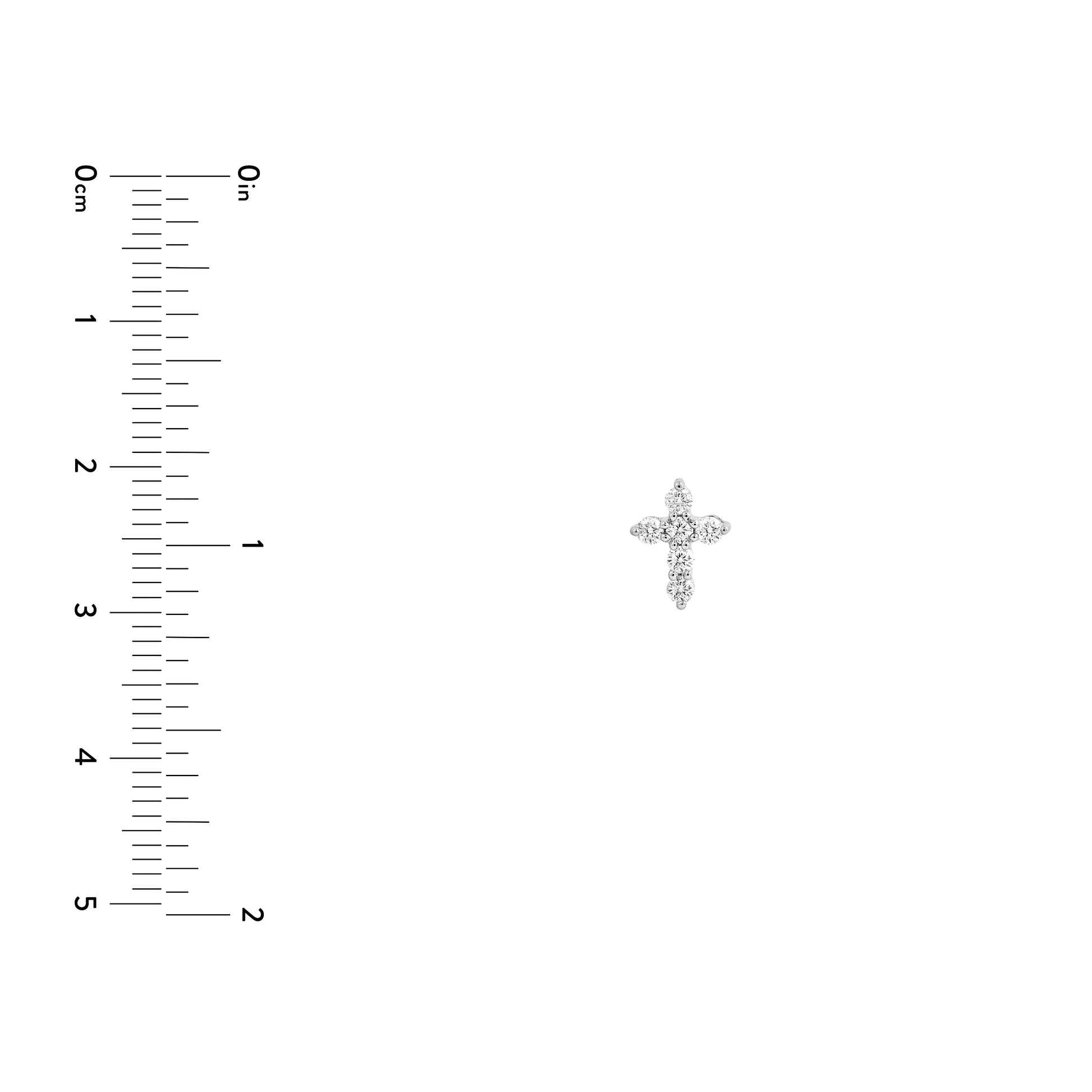 Diamond Cross Earrings (1/4tcw)