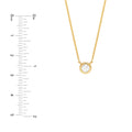 1/4tcw Diamond Bezel Necklace