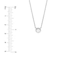 1/4tcw Diamond Bezel Necklace