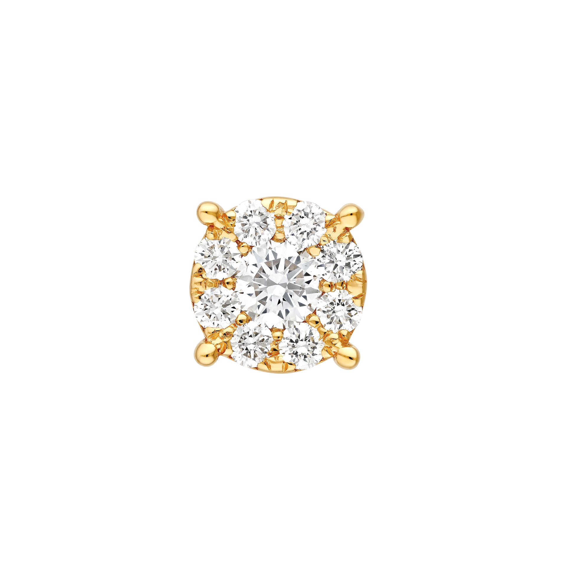 3/4tcw Round Diamond Stud Earrings