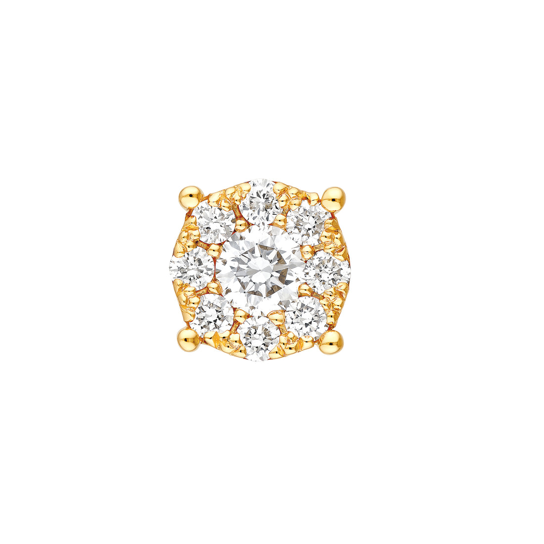 3/8tcw Diamond Frame Stud Earrings