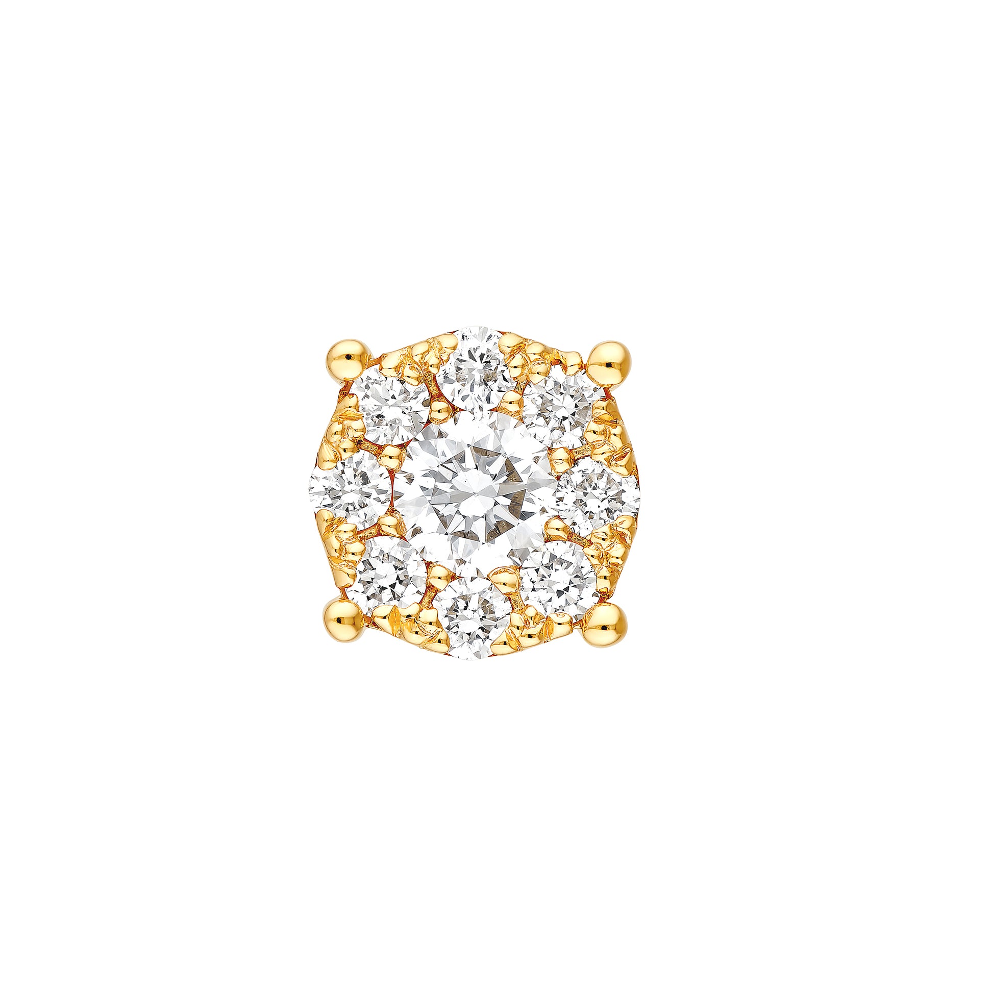 3/8tcw Diamond Frame Stud Earrings
