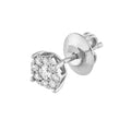 3/8tcw Diamond Frame Stud Earrings