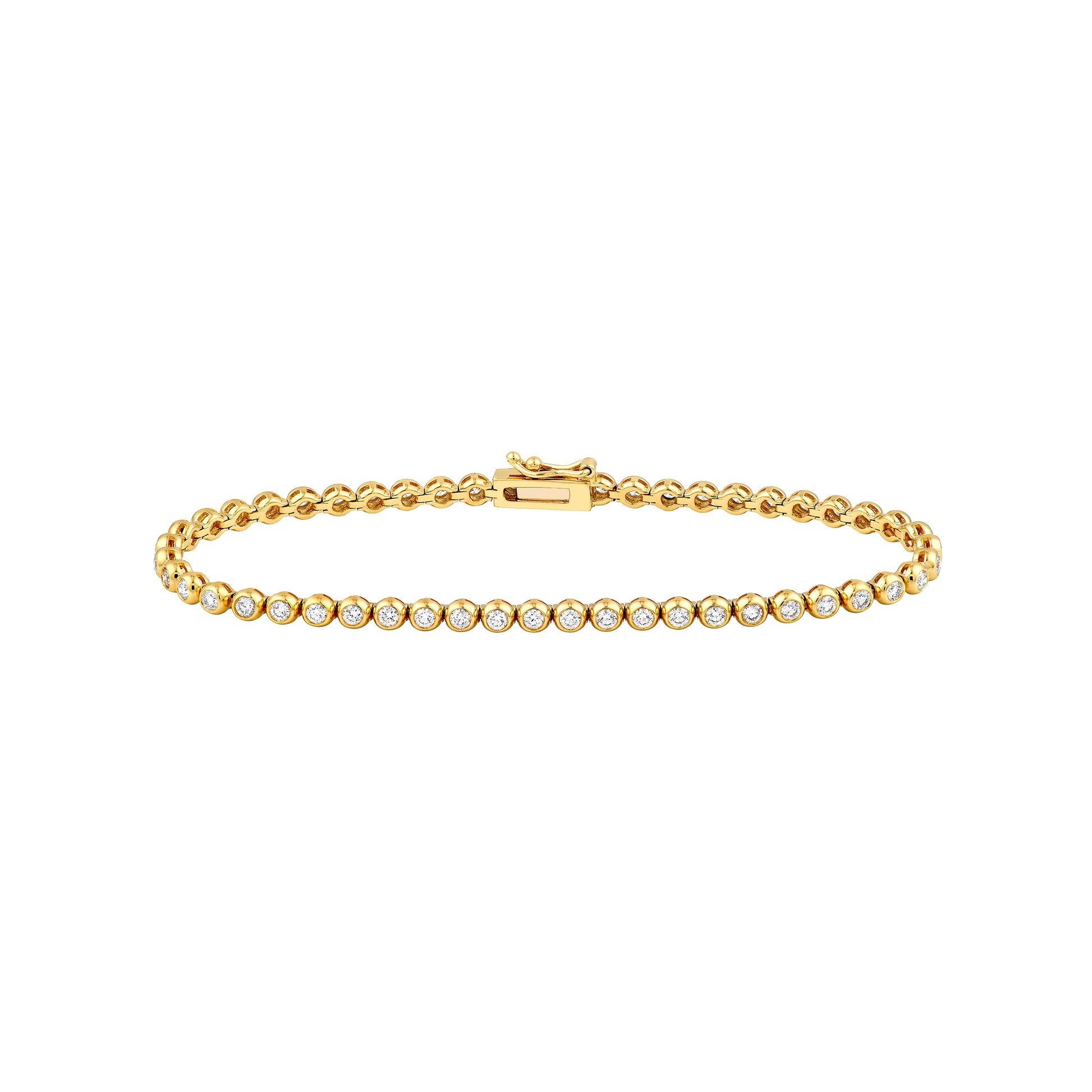 Bezel Set Diamond Tennis Bracelet (1-1/2tcw)
