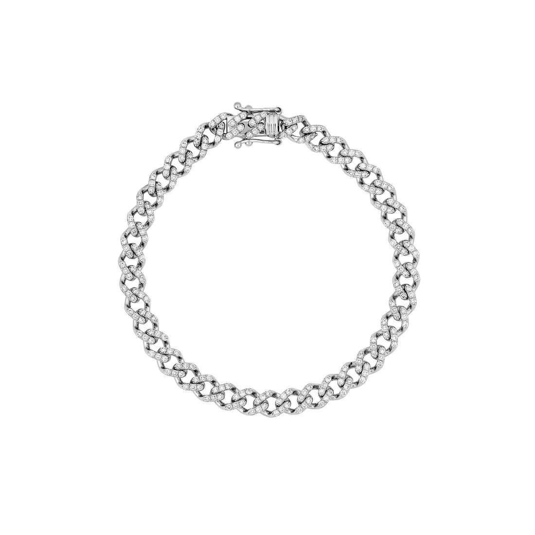 Diamond Curb Link Bracelet (1-7/8tcw)