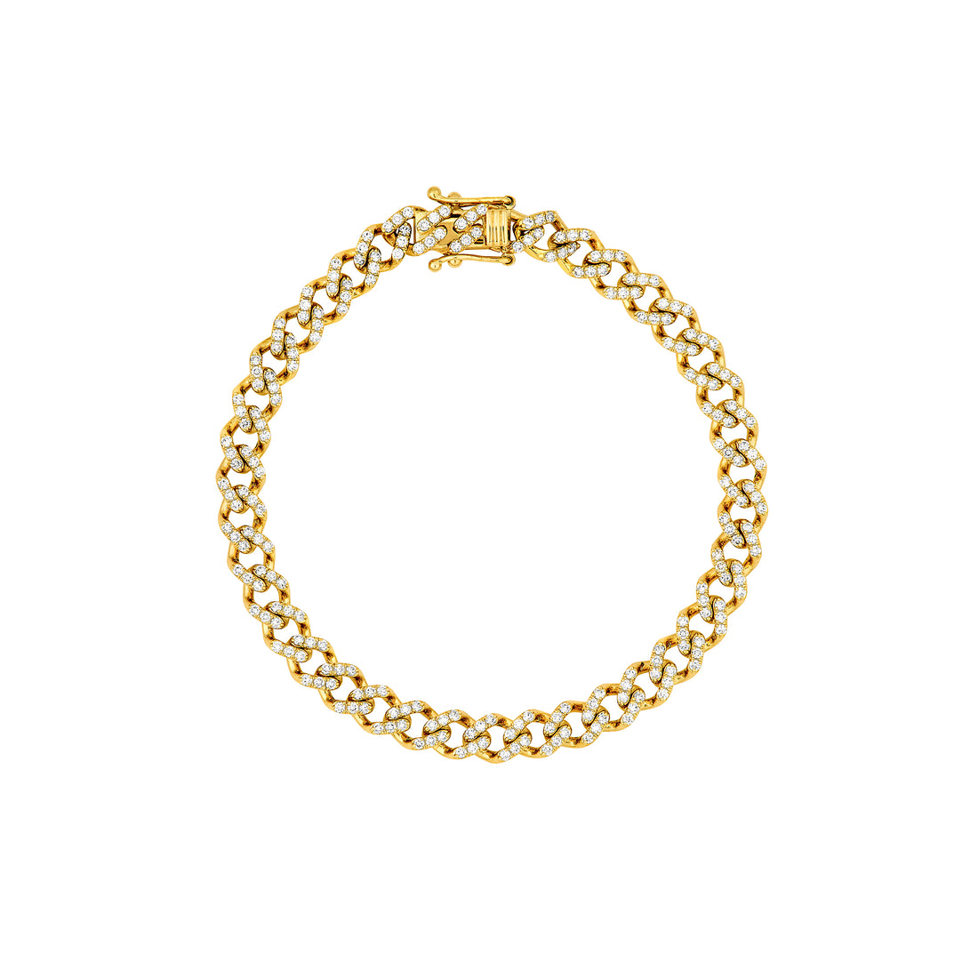 Diamond Curb Link Bracelet (1-7/8tcw)