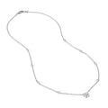 3/4tcw Diamond Cluster & Bezel Station Necklace