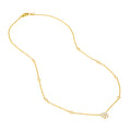 3/4tcw Diamond Cluster & Bezel Station Necklace