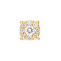 1/3tcw Diamond Cluster Stud Earrings