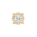 1.0tcw Diamond Cluster Stud Earrings