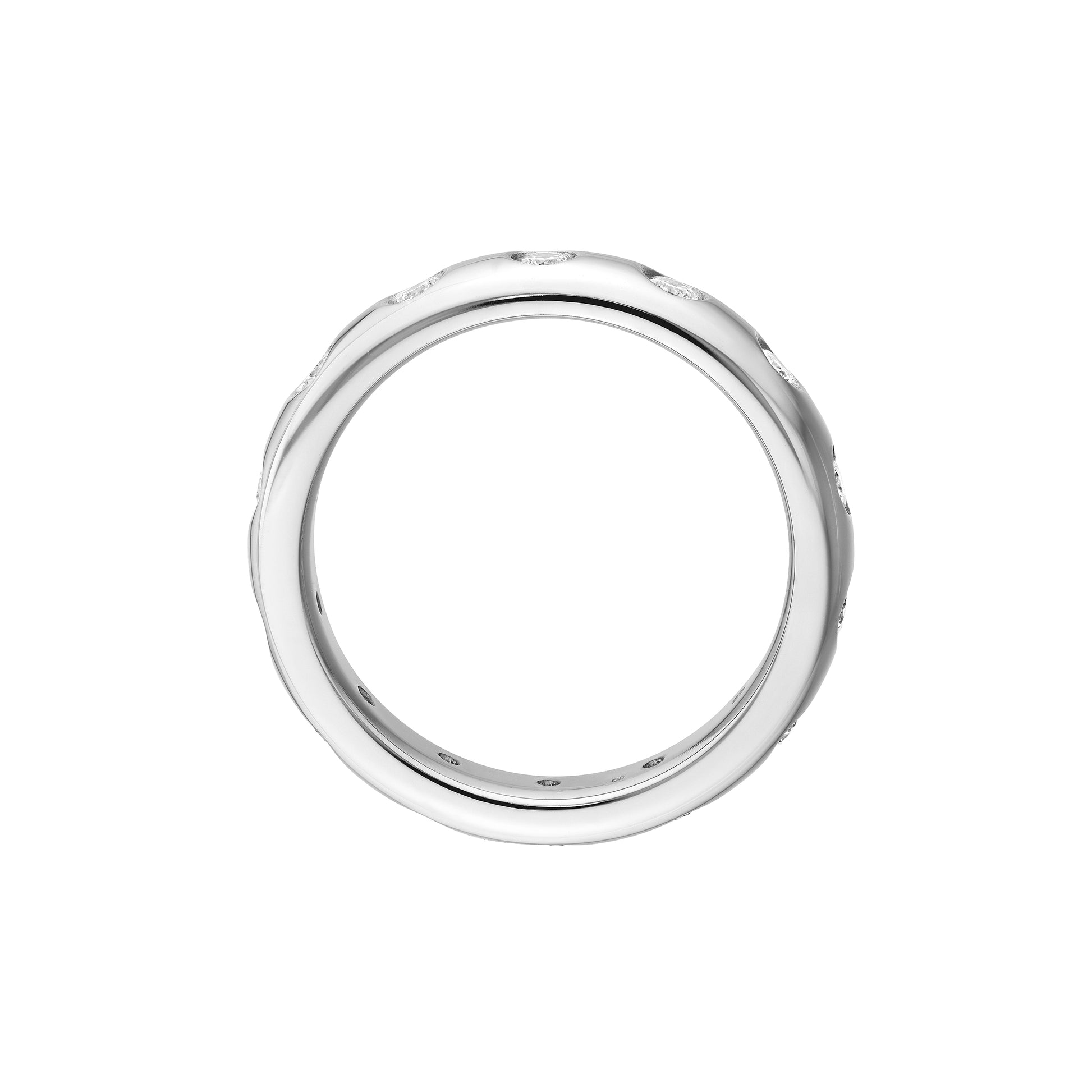 1/2tcw Round Diamond Straight Band Ring