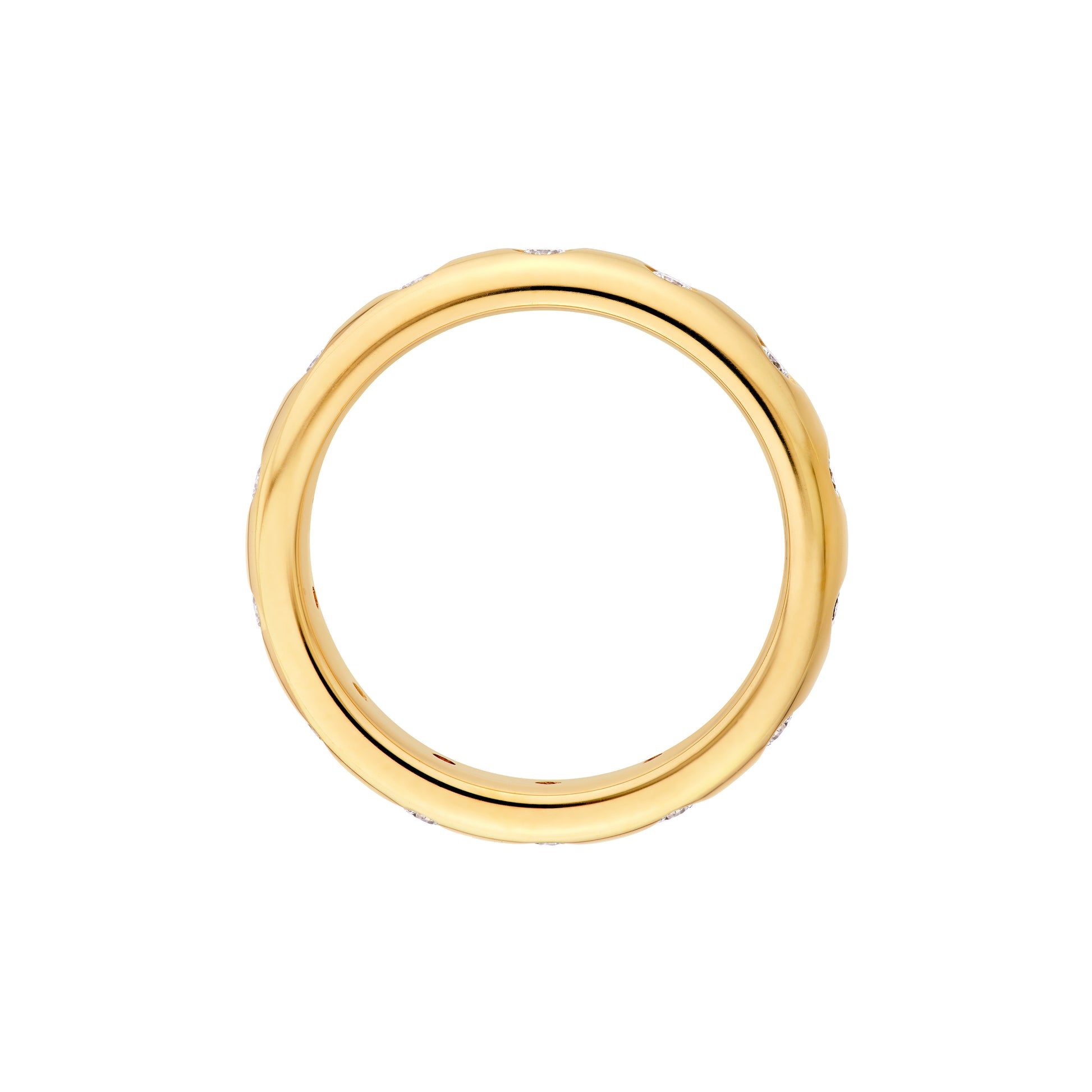 1/2tcw Round Diamond Straight Band Ring