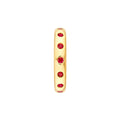 1/2tcw Round Ruby Straight Band Ring
