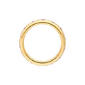 1/2tcw Round Ruby Straight Band Ring