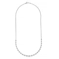 2-1/2tcw Diamond Ascending Stone Necklace