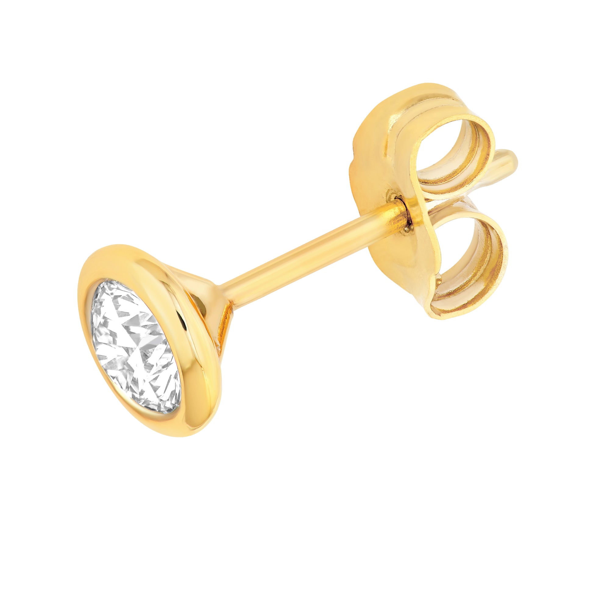 1/2tcw Round Diamond Martini Bezel Stud Earrings