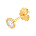 1/4tcw Round Diamond Martini Bezel Stud Earrings