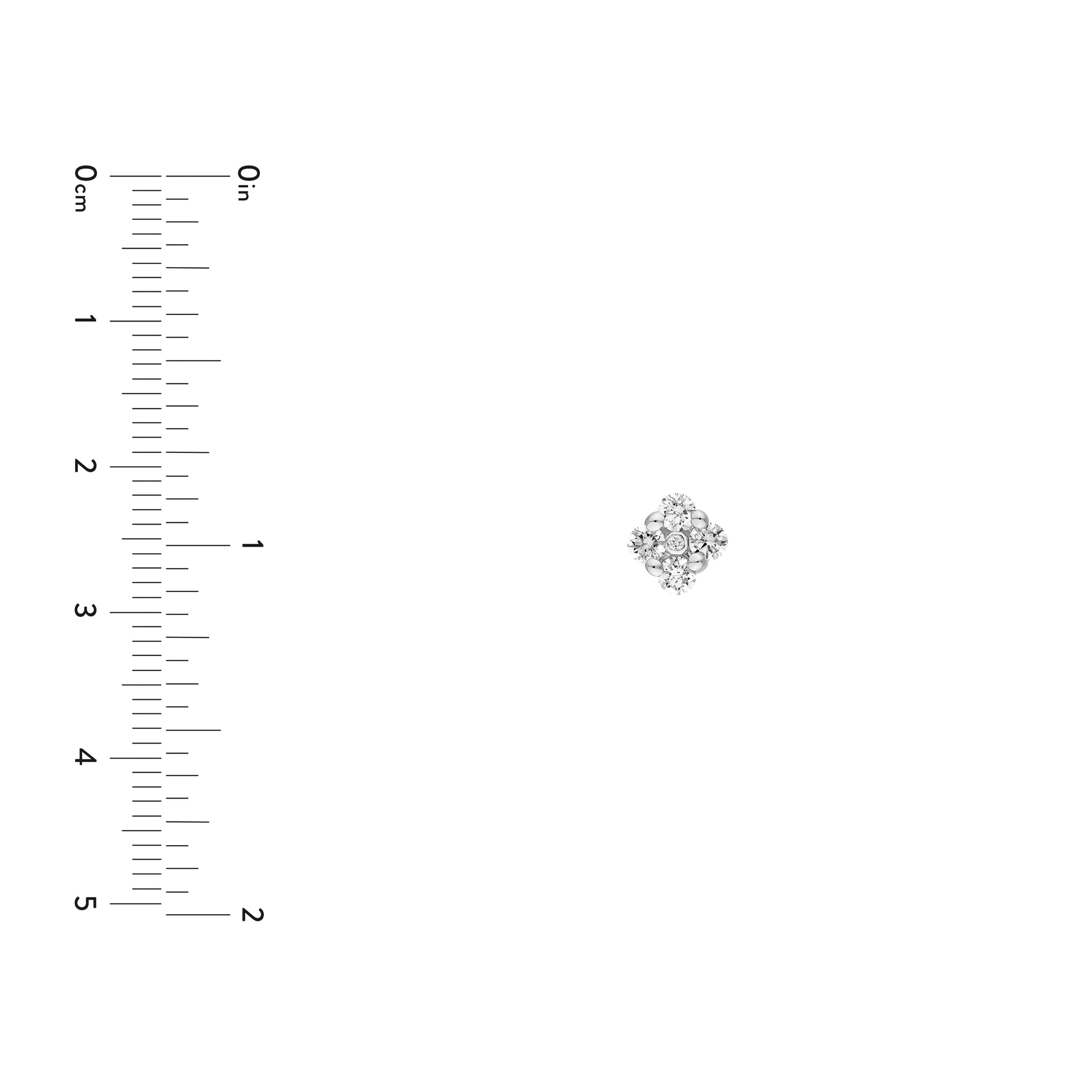 1/2tcw Diamond Flower Stud Earrings