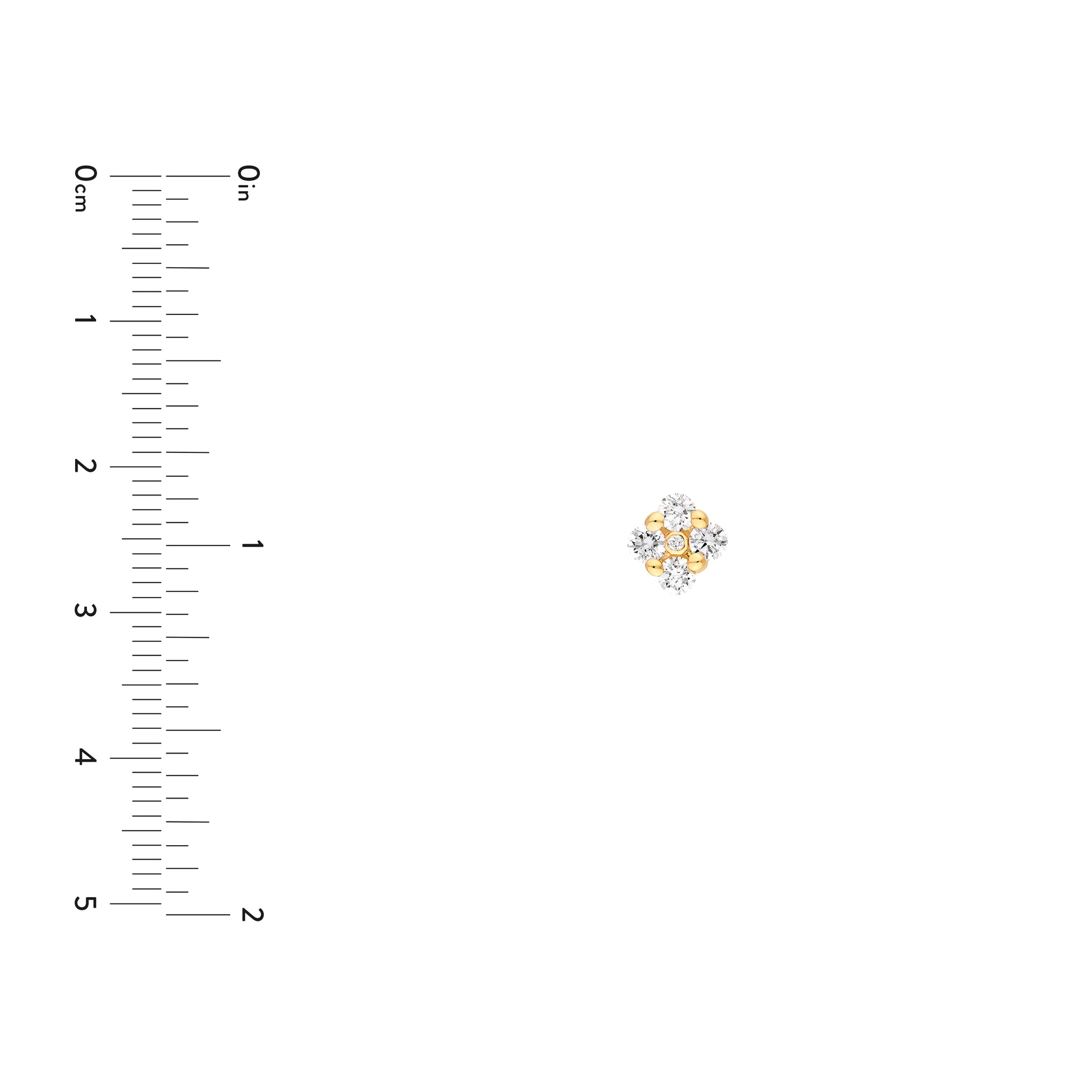 1/2tcw Diamond Flower Stud Earrings