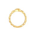 Graduated Angled Heart Ring