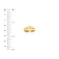 Graduated Angled Heart Ring