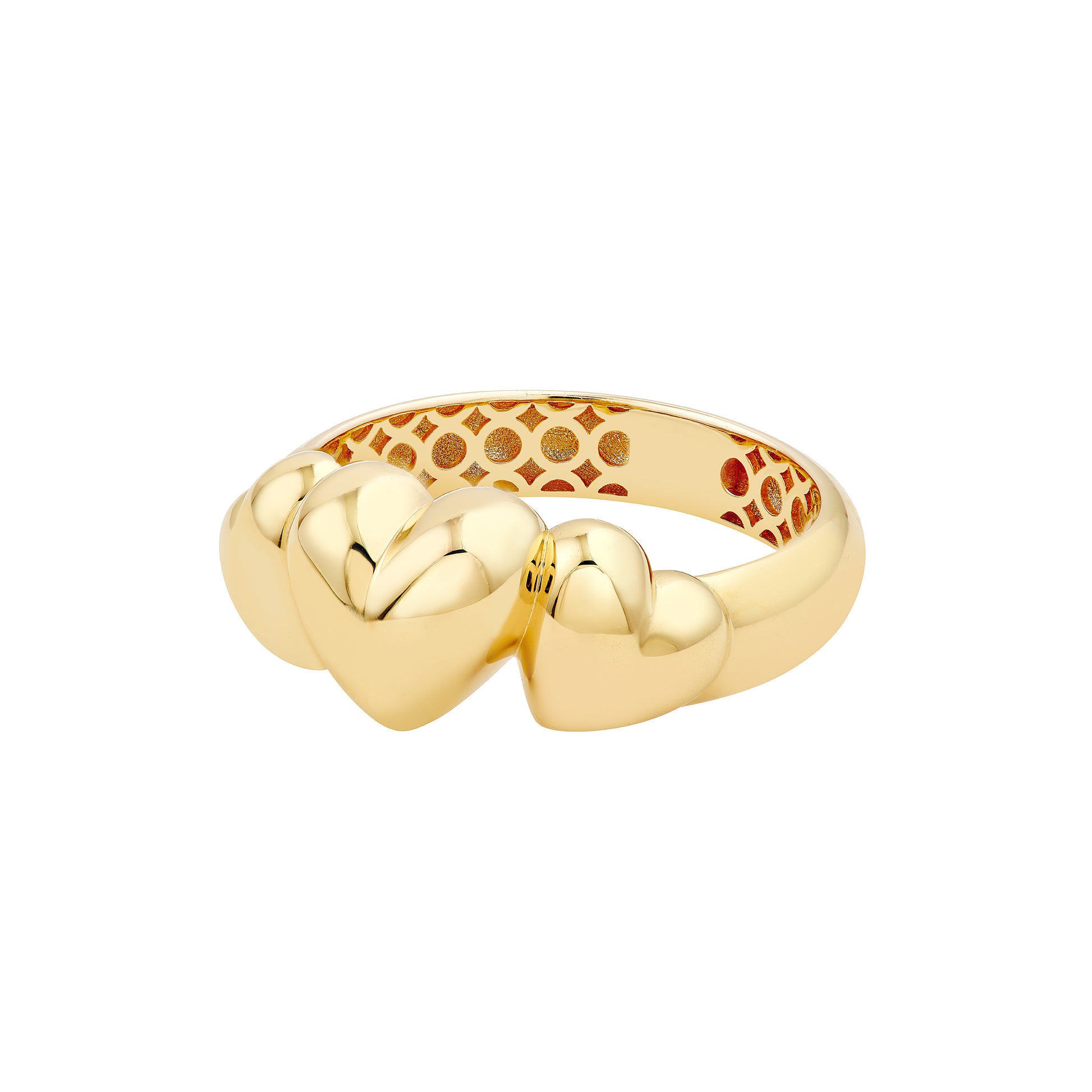 Triple Hearts Ring