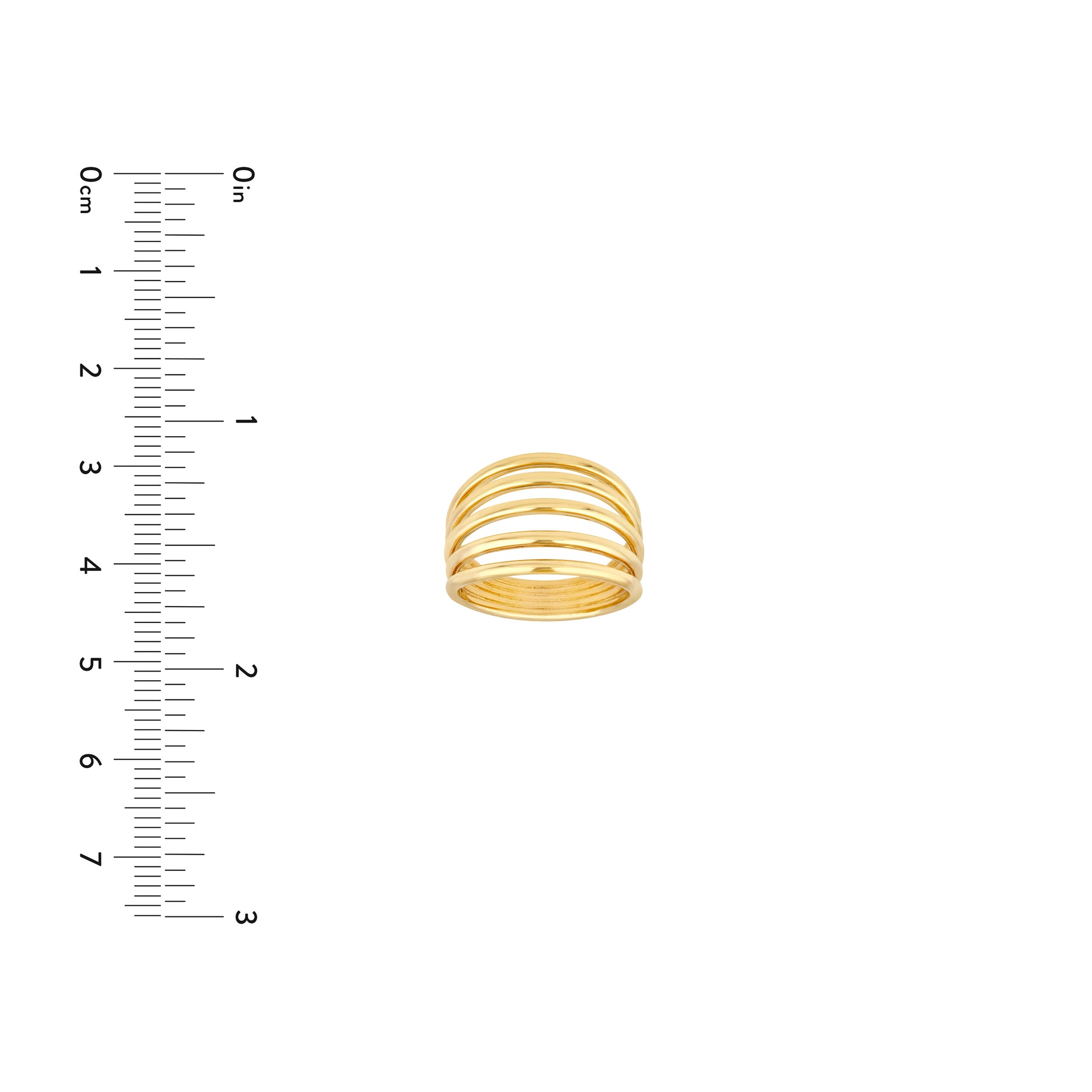 5 Row Cuff Ring