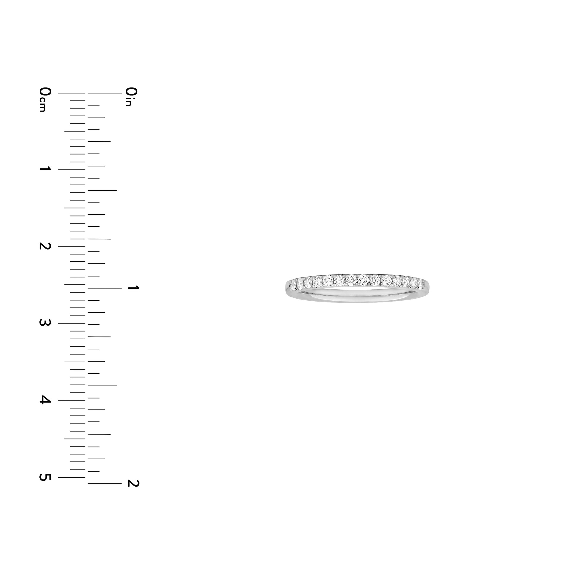 3/8tcw Diamond Half Eternity Band