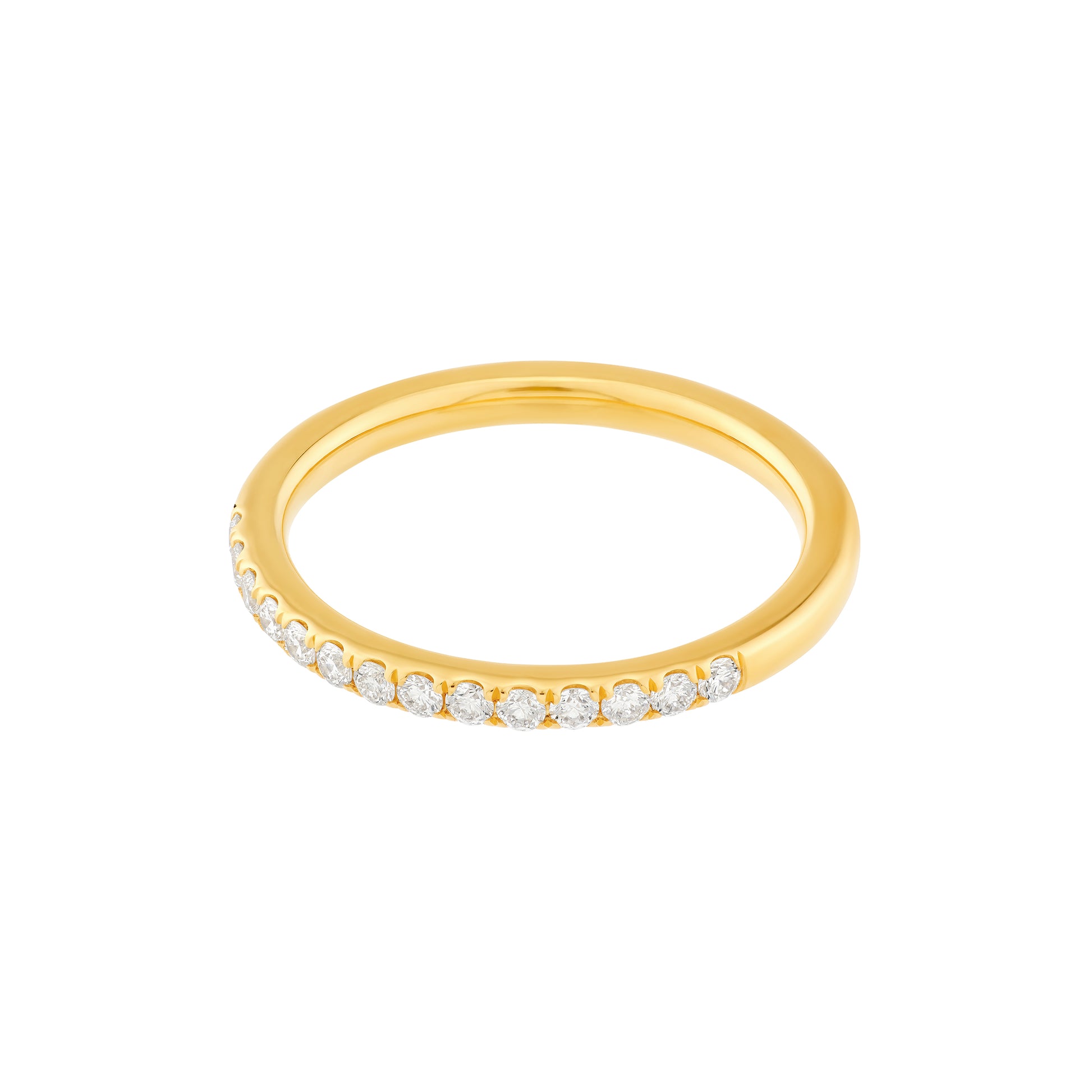 3/8tcw Diamond Half Eternity Band