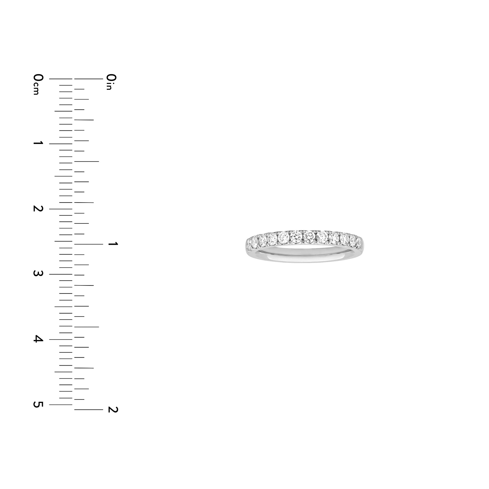 1/2ct Half Eternity Diamond Ring